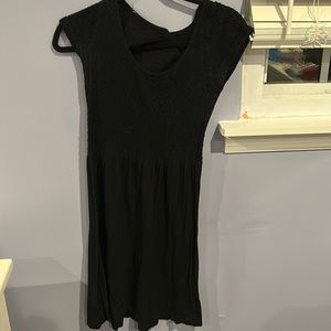 Black Smock Top Dress